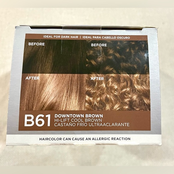 L Oreal Feria Permanent Hair Color B61 Downtown Brown Hi Lift 1 application NWT - Picture 5 of 13